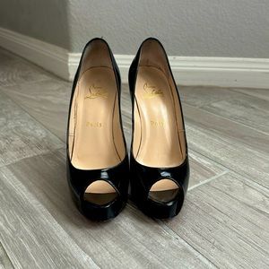 New Very Privé
120 mm Platform pumps - Patent calf leather - Black - Women